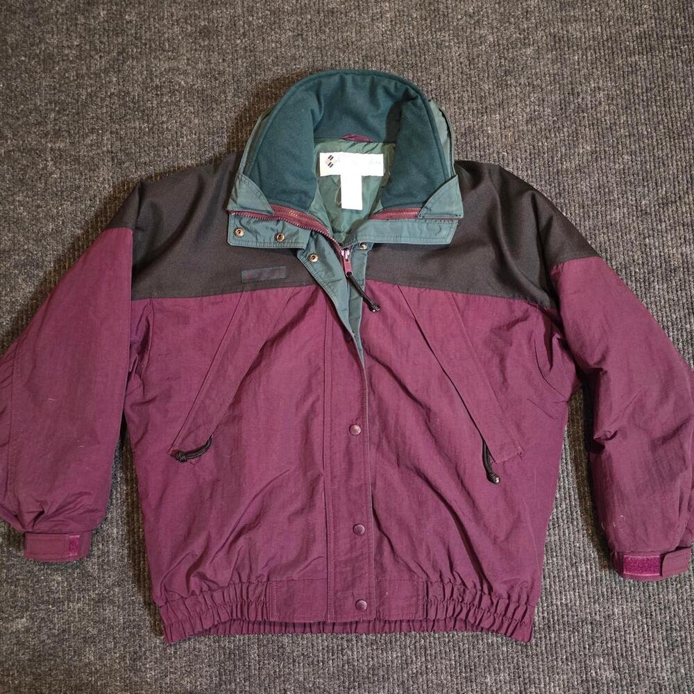 Vintage 80s 2 in 1 coat and jacket combo. womans L